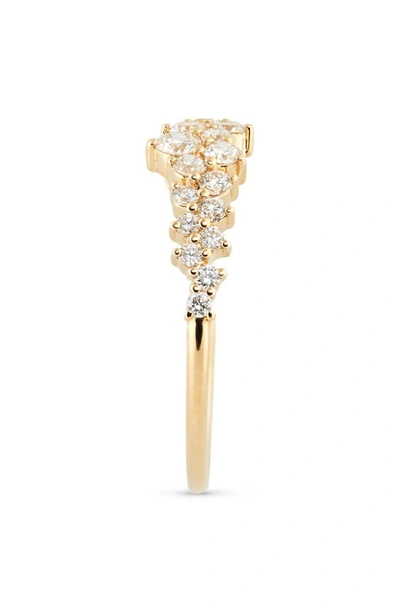 Shop Ef Collection Diamond Cluster Ring In Yellow Gold