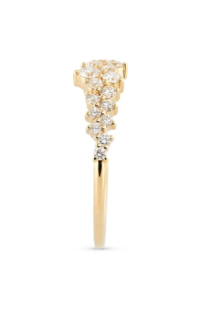 Ef Collection Diamond Cluster Ring In Yellow Gold