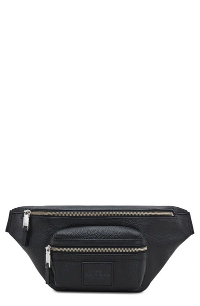 Shop Marc Jacobs The Leather Belt Bag In Black