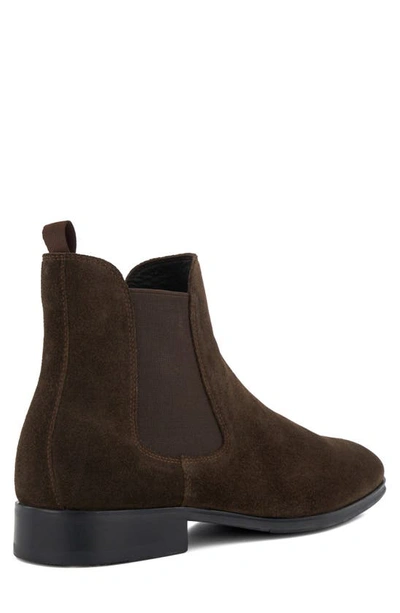 Shop Dune London Mandatory Chelsea Boot In Dark Brown