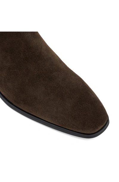 Shop Dune London Mandatory Chelsea Boot In Dark Brown