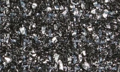 Shop Tory Burch Mini Kira Chevron Tweed Tote In Black / Silver