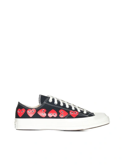 Shop Comme Des Garçons Play Cdg Play Sneakers In Black