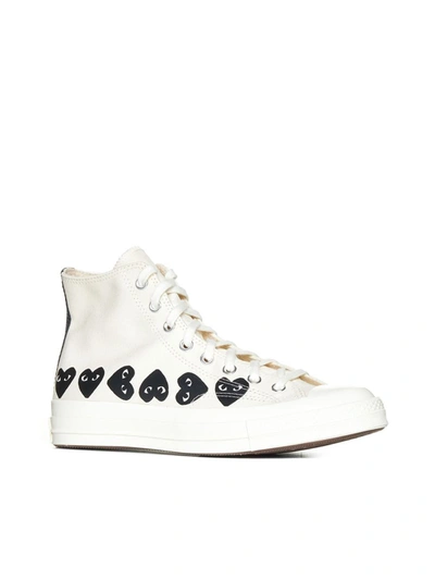 Shop Comme Des Garçons Play Cdg Play Sneakers In White