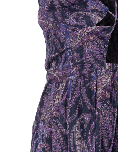 Shop Isabel Marant Birona Midi Dress In Purple