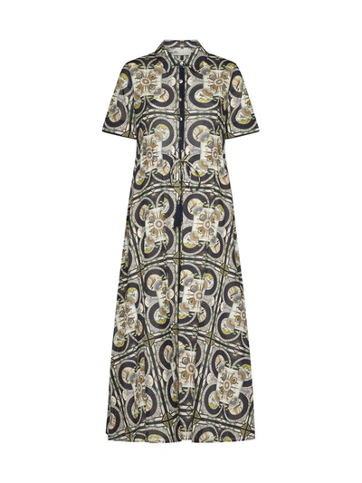 Shop Tory Burch Dresses In Navy Sundial Square