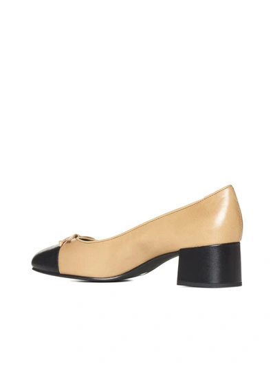 Shop Tory Burch With Heel In Ginger Shortbread / Perfect Bl