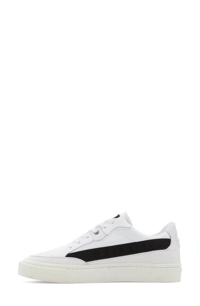 Shop Belstaff Signature Leather Sneaker In White