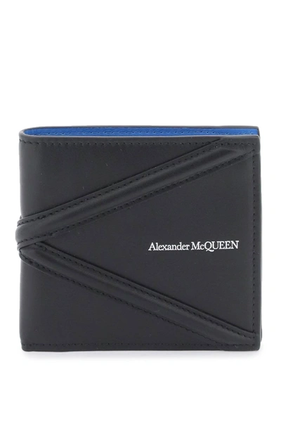 Shop Alexander Mcqueen Harness Bifold Wallet Men In Black