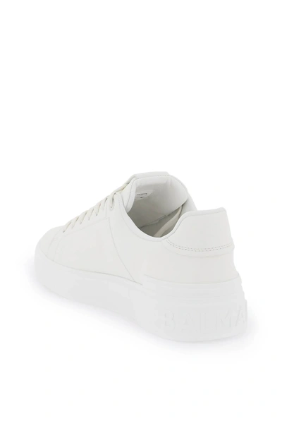 Shop Balmain B-court Sneakers Men In White