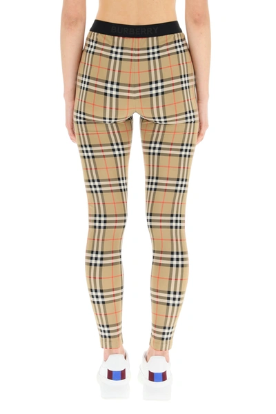 Shop Burberry Vintage Check Belvoir Leggings Women In Multicolor