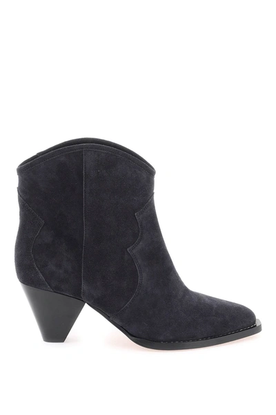 Shop Isabel Marant 'darizo' Suede Ankle-boots Women In Blue