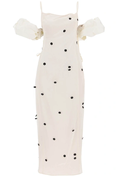 Shop Jacquemus La Robe Chouchou Slip Dress With Detachable Sleeves Women In White