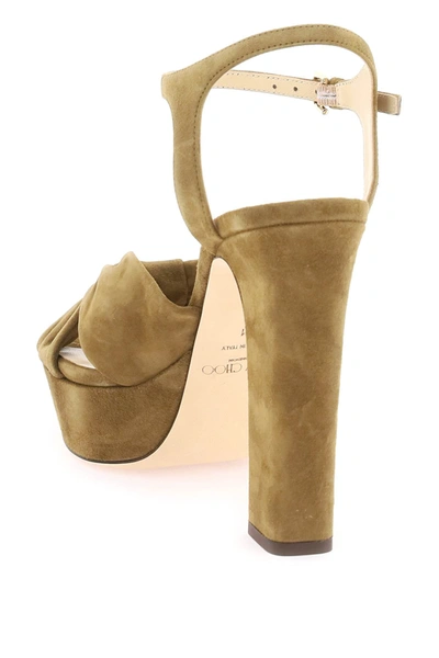 Shop Jimmy Choo 'heloise 120' Sandals Women In Green