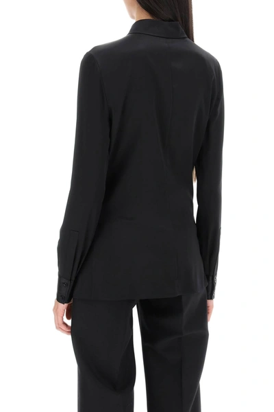 Shop Tom Ford Silk Satin Shirt Women In Black