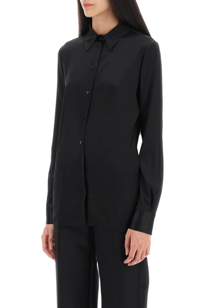 Shop Tom Ford Silk Satin Shirt Women In Black