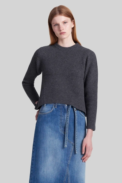 Shop Altuzarra 'neale' Sweater In Iron Melange