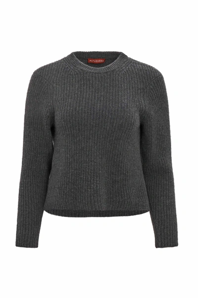 Shop Altuzarra 'neale' Sweater In Iron Melange