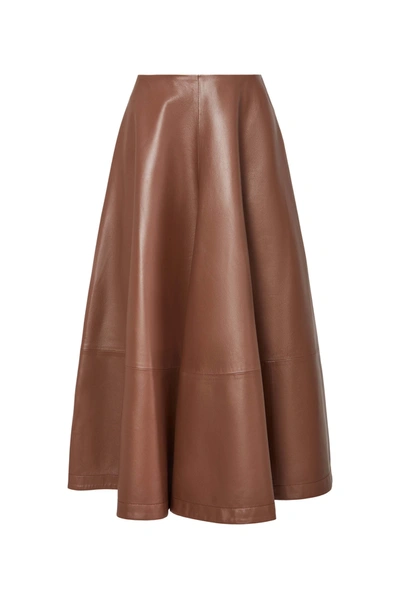Shop Altuzarra 'varda' Skirt In Mustang