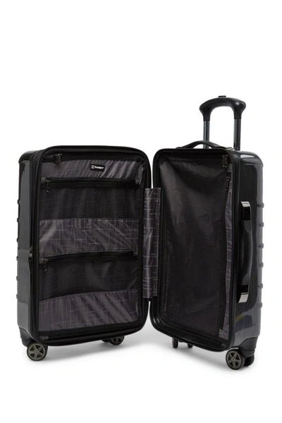Shop Travelpro Rollmaster™ Lite 20" Expandable Carry-on Hardside Spinner Luggage In Metallic Black