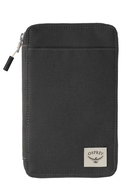 Shop Osprey Arcane Rfid Zip Wallet In Stonewash Black