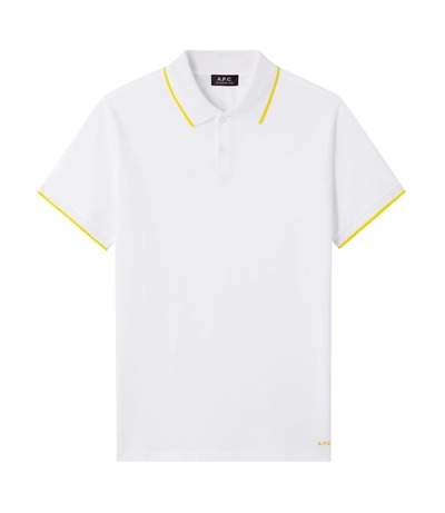 Shop Apc Max Polo Shirt In White