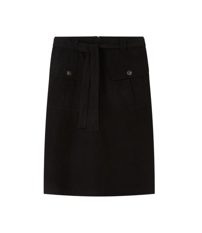 Shop Apc Tania Skirt In Black