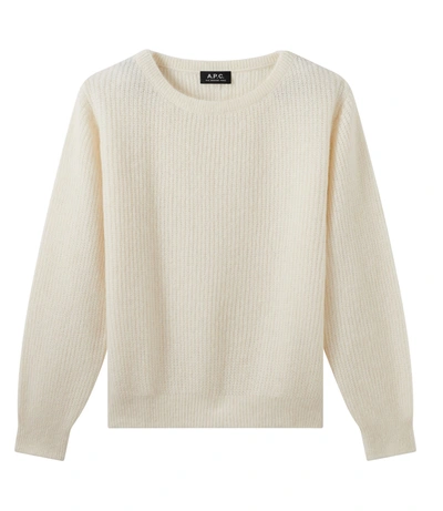 Shop Apc Christy Sweater In White