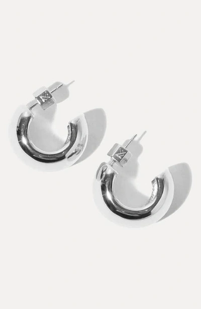 Shop Miranda Frye Camilla Hoop Earrings In Silver