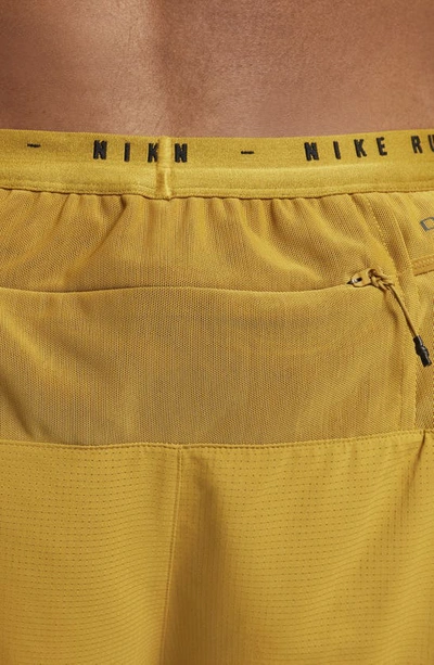 Shop Nike Run Division Dri-fit Adv Shorts In Bronzine