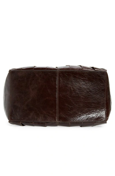 Shop Coperni Cabas Petal Leather Tote In Brown