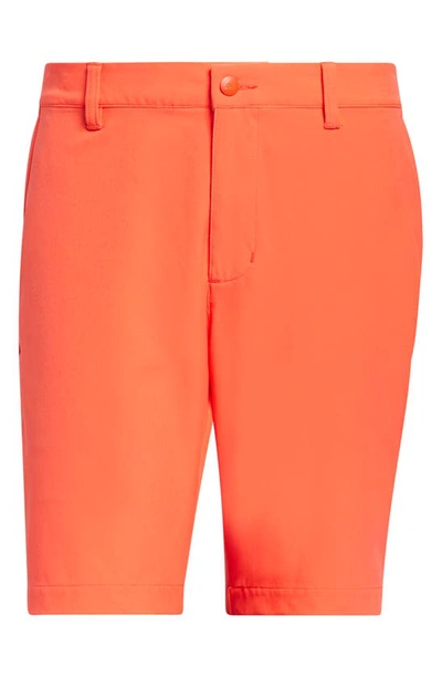 Shop Adidas Golf Ultimate365 Water Resistant Performance Shorts In Bright Orange
