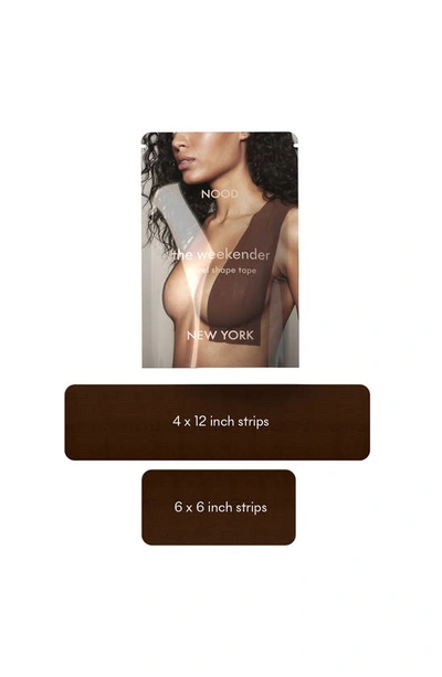 Nood Shape Tape Pre-cut Breast Tape In No. 9 Coffee