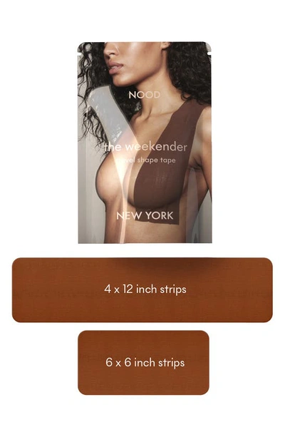 Nood Shape Tape Pre-cut Breast Tape In No. 7 Bronze