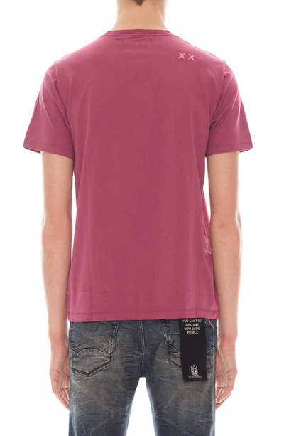 Shop Cult Of Individuality Paintbrush Shimuchan Graphic T-shirt In Cabernet