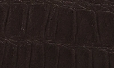 Shop Saint Laurent Small Kate Croc Embossed Leather Crossbody Bag In Nero