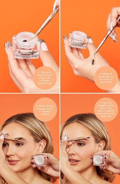 Grande Cosmetics Grandebrow-laminate Brow Styling Gel With Peptides 0.3 oz / 11 G In Clear