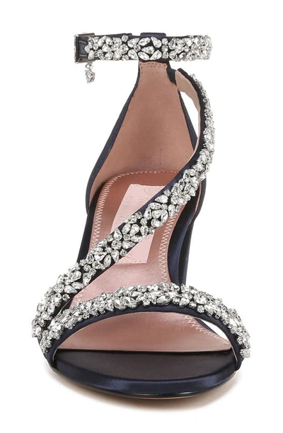Naturalizer Pnina Tornai For  Ahava Ankle Strap Sandal In Midnight Blue Fabric
