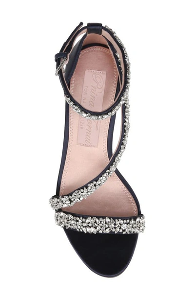 Naturalizer Pnina Tornai For  Ahava Ankle Strap Sandal In Midnight Blue Fabric