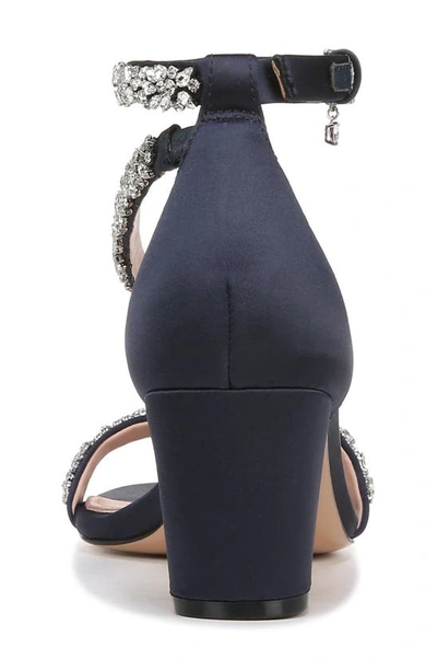 Naturalizer Pnina Tornai For  Ahava Ankle Strap Sandal In Midnight Blue Fabric
