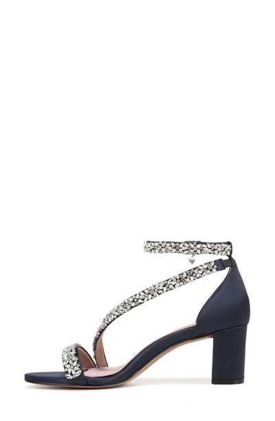 Naturalizer Pnina Tornai For  Ahava Ankle Strap Sandal In Midnight Blue Fabric