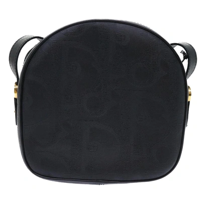 Shop Dior Oblique Black Leather Shoulder Bag ()