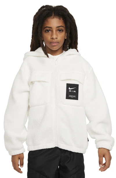 Shop Nike Kids' Air Therma-fit Fleece Jacket In Sail