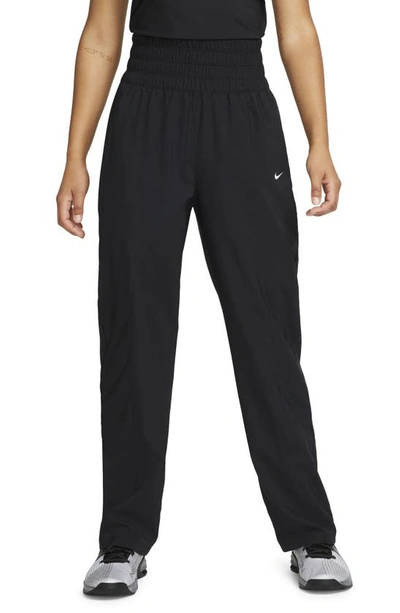 Shop Nike Dri-fit One Track Pants In Black/ White