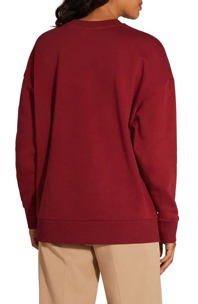 Shop Favorite Daughter Collegiate Cotton Graphic Sweatshirt In Collegiate Red