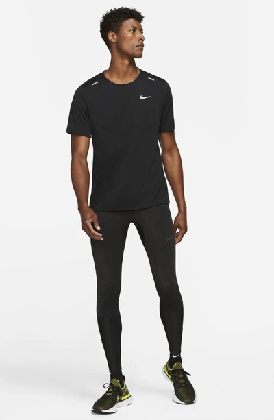 Shop Nike Dri-fit 365 Running T-shirt In Black