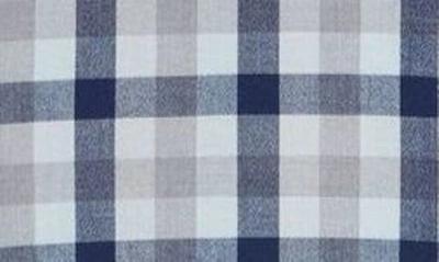 Shop Mizzen + Main City Trim Fit Check Stretch Flannel Button-down Shirt In Blue Multi Check