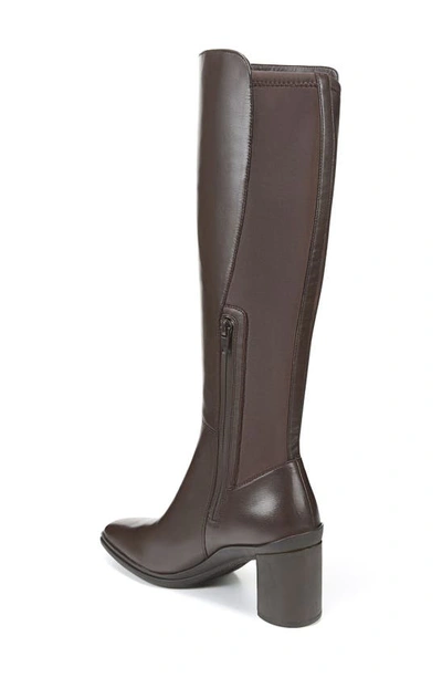 Naturalizer Axel Waterproof Knee High Boot In Oxford Brown Wp Leather