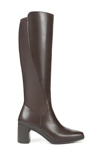 Shop Naturalizer Axel Waterproof Knee High Boot In Oxford Brown Wp Leather