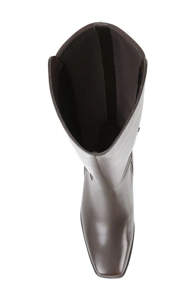 Naturalizer Axel Waterproof Knee High Boot In Oxford Brown Wp Leather